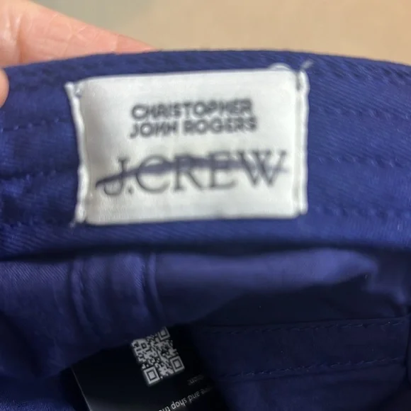 NEW J. Crew X Christopher John Rogers Women's Navy Blue Sequin Baseball Hat OS - Picture 5 of 6